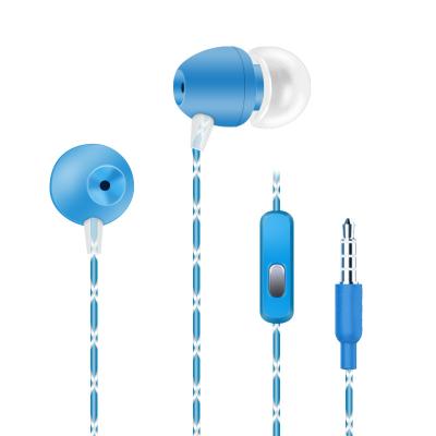 China Wholesale Colored Stereo Sound Design OEM Hands Free Sport Stereo Earbuds Wired Earphone With MIC for sale