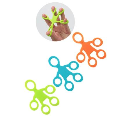 China New-fashion Silicone Finger Anti-stress Hand Ring Adult Finger Strength Training Band Toys For Finger Exercises for sale