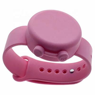 China 2020 New Hotel and Resort Promotion Gift Silicone Hand Sanitizer Dispenser Wristband Wholesale Wristband for sale