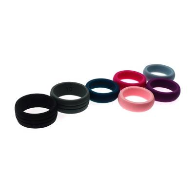 China BSCI Casual/Sporting Factory Customized Eco-friendly Silicone Material Rubber Ring Finger Ring For Men for sale