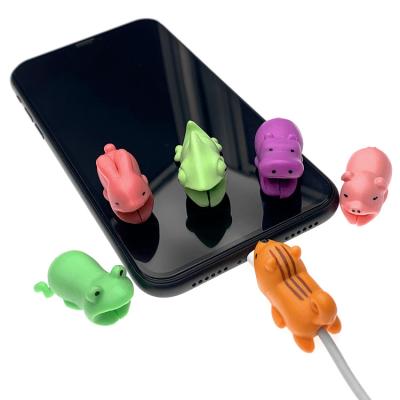 China Portable Animal Cable Bite for USB iPhone Accessories Charging Cable Protector Cute Charging Bite for sale