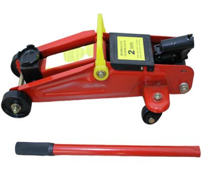 China Low Car Hydraulic Jack Vehicle Repair Tool 2T Car Floor Jack Racing With Plastic Case for sale