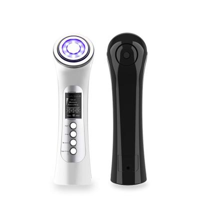 China Anti-Puffiness Kimriber RF EMS and Portable Electroporation Led Color Light RF EMS Face Massager Beauty Instrument for sale