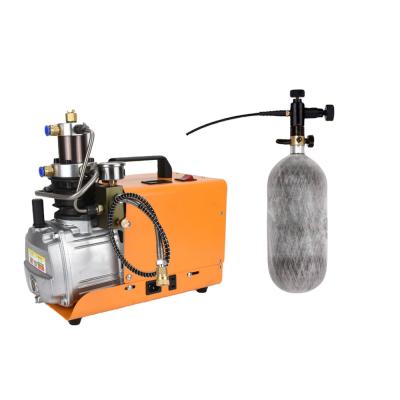 China Lubricated Electric Air Pump 220V 300 Bar High Pressure 4500 PSI Air Compressor Pump For Air Gun Scuba Tank Pump Rifle PCP Gun for sale