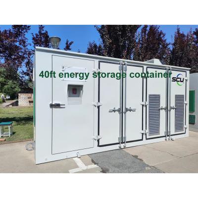 China Peak Shaving SCU VDE4105 Certificated Industrial 1mw 2mw Energy Storage Container For Mobile Application for sale