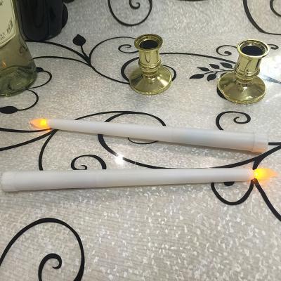 China Event party supplies large 27cm battery cable use to taper long flameless candle similar to real candle light flash for candelabra decoration wedding for sale