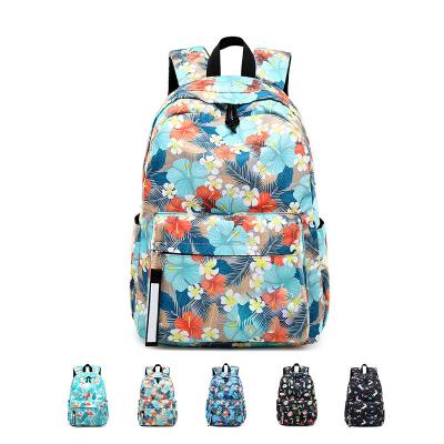 China Leisure waterproof backpack for men and women fashionable school bag for students printed waterproof backpack for sale