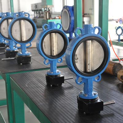 China F316 Wafer Type Butterfly Valve Cast Rion Wafer Butterfly Valve Wafer Butterfly Valve With Ptfe Liner for sale