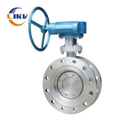 China US Standard Cast Steel Hard Sealed Butterfly Valve for sale