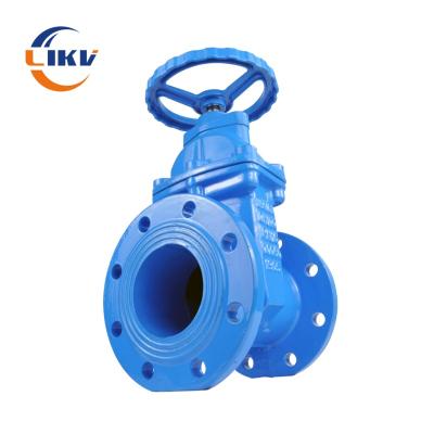 China High quality ductile iron rubber-seat non rising stem flange soft sealing tap gate valve for sale