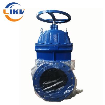 China Grey Iron Dn1000 Resilient Rubber Seat Wedge Flanged Non Rising Stem Gate Valve for sale