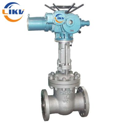 China Flange Resilient Seat Rising Stem Ductile Iron Wedge Electric Gate Valve for sale