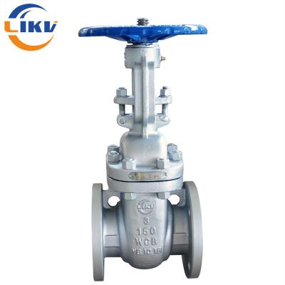 China 6 Inch Ansi Wcb Soft Seal Flange End Solid Wedge Rising Gate Valve With Prices for sale