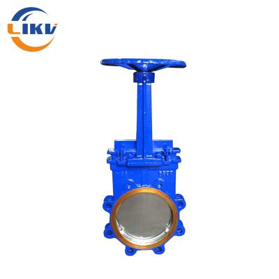 China Manual Operated Ductile Iron/WCB/3M Parallel Lug Knife Gate Valve for sale