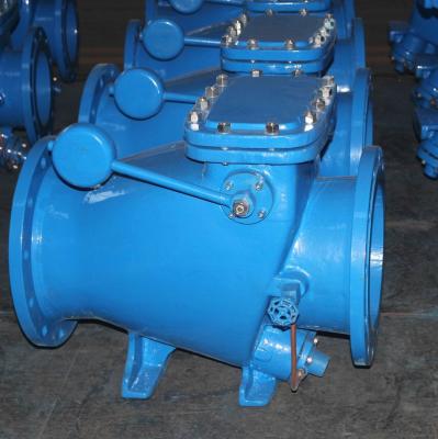 China API598 Cast Iron Pressure Slow shut Flange Ends Check Valve for sale