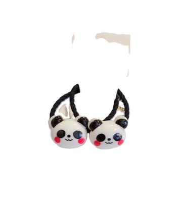 China Cute Fashion Little Panda Hair Band Girl Baby Hair Band Does Not Hurt The Hair Rope for sale