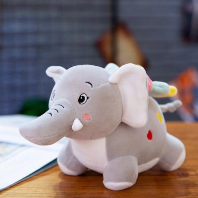 China Anywhere Lovely Animal Safety Christmas Kawaii Baby Super Soft Stuffed Ears Gray Comfortable Plush Elephant Toy Great Price Ex-factory for sale