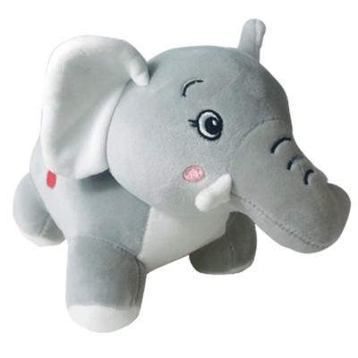 China Factory Supply Gray Comfortable Security Animal Cartoon Xmas Elephant Soft Stuffed Plush Toy Lovely Toys Christmas Anywhere for sale