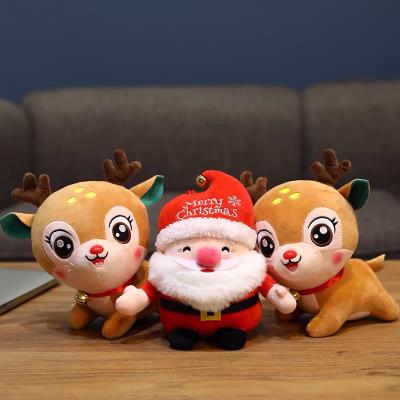 China Christmas Newcomer Baby's Best Made Character Cartoon Cotton Mini Christmas Plush Toys Handmade Huge Educational Santa for sale