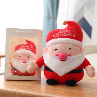 China Fashionable Christmas Cartoon Character Mini Bulk Washable Soft Plush Handmade Cotton Huge Educational Children Toy Christmas for sale