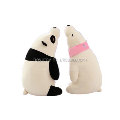 China Customized Mini Funny Plush Toy Polar Bear Plush Puppets Toys With Pillow for sale