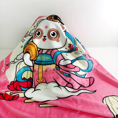 China Factory Direct Sale Picnic Mat Adult Travel Pink Kaka Anti-Static Bear Nap Blanket for sale