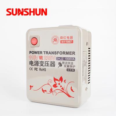 China Household Shunhong 1000w step up transformer 110v to 220v voltage converter custom cheap portable toroidal transformer for toilet lid for sale