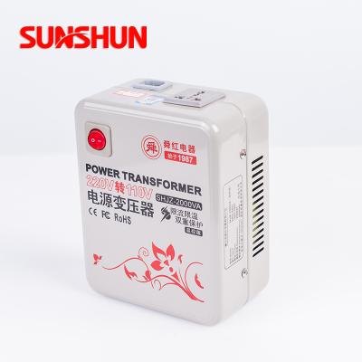 China power shunhong 2000w voltage step down converter 220v to 110v power transformer for usa or japan home appliance china for sale