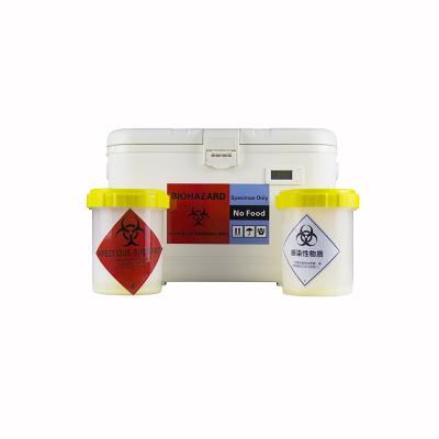 China Mini Cooler For Vaccines Box Portable Transport Blood And Cool Carrier Vaccine Bin for sale