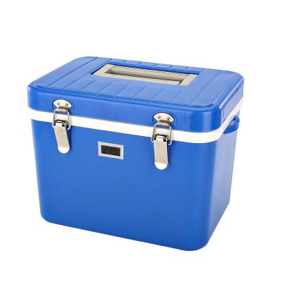 China Waterproof Carry Small Medic Cooler Box 2-8 Degree Vaccine Plastic Cold Chain Transport Blood Type Thermal Carrier for sale