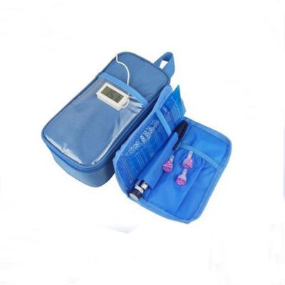 China Diabetes Waterproof Medical Insulin Cooler Bag With LCD Thermometer Digital Display for sale