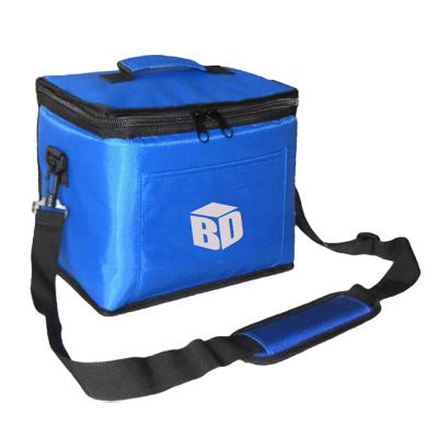 China Soft Sided Double Zipper Puller Cooler Bag For Vaccine And Food Transport for sale