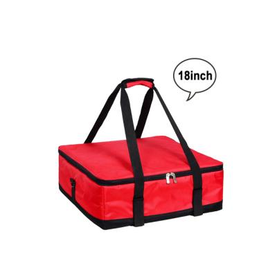 China Waterproof Popular 18 Inch Large Capacity Cheap Insulated Lunch Cooler Bag Waterproof Pizza Delivery Bag Delivery Bags for sale