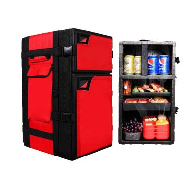 China Cooler 55L Backpack Backpack PPE Food Delivery Box For Scooter for sale