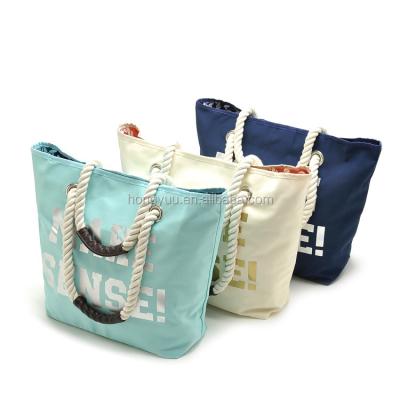 China High Quality Polyester Eco Friendly Printing Tote Shopping Lady Bags Women Tank Bag for sale