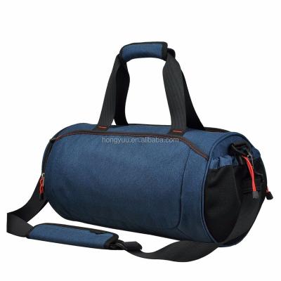 China Lightweight Fleece Style Carry On Sports Gym Bag Travel Bag With Shoulder Strap, Zippered Shoes Compartments for sale