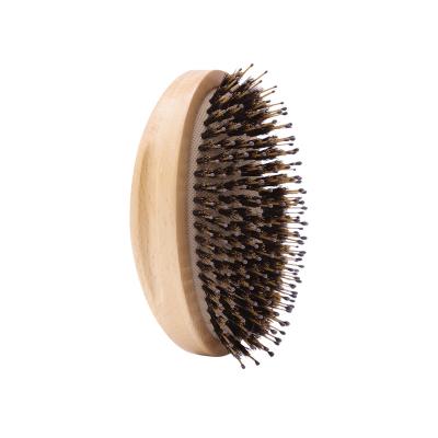 China Boar Bristle Compact Hair Brush Custom Logo Brush Ningbo Factory for sale