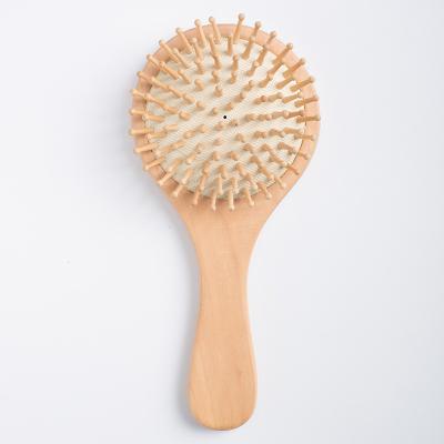 China Compact Wooden Round Hair Brushes For Women 12 Years Experience Professional Eco-Friendly Straighten Hair Brush for sale