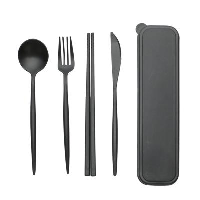 China Viable Christmas Originality Gift Cutlery Sets Family Friend Best Presets Stainless Steel Knife Fork Spoon for sale