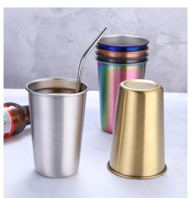 China China Viable Reusable Anti-Drop Mugs Cup With Stainless Steel Straws For Home Mark Cup With LID for sale