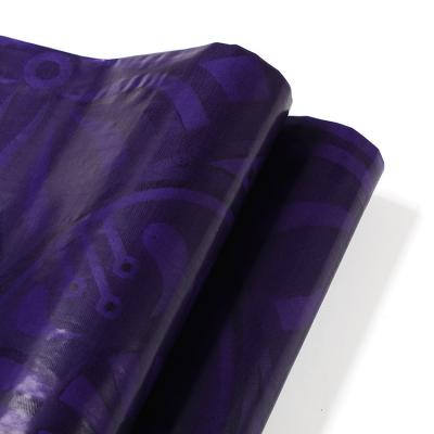 China Soft texture breathable africa bazin damask shadda elegant special treatment plain dyed cotton brocade fabric for sale