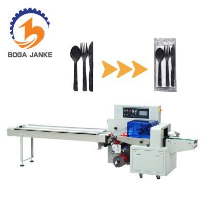 China High Speed ​​Food Pillow Packing Machine, Fork Plastic Spoon Daily Necessities Packing Machine for sale