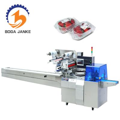 China Food machine operation wrap wrapper flow machine, fruit and vegetable packing machine wrapper for sale