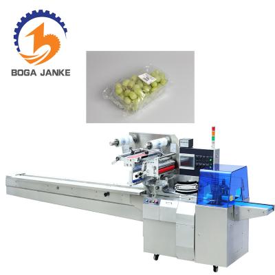 China Favorable Food Products Fruit Salad Packing Machine, Automatic Plastic Film Fresh Fruit Packing Machine for sale