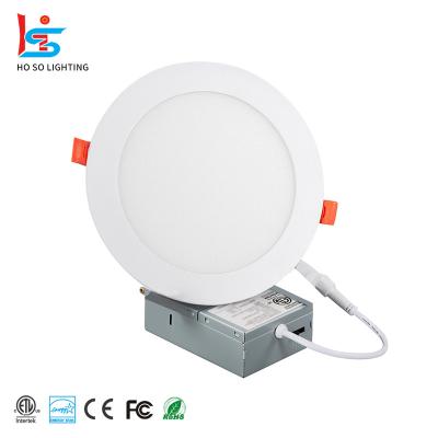 China ETL 9w 12w 15w 18w 120V 4inch 6inch Modern Round LED Recessed Ceiling Mounted Slim Integrated Panel Light for sale