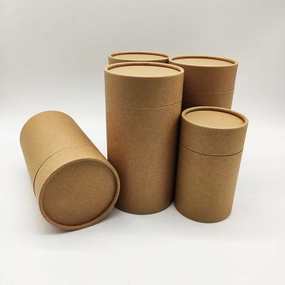 China 100% Biodegradable Cheap Recycled Cylinder Cardboard Coffee Paper Tube Tea Box for sale