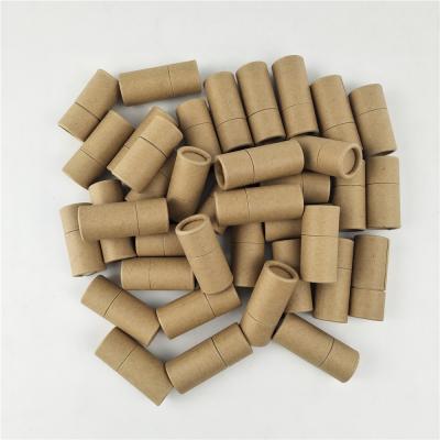 China Eco Friendly Biodegradable Kraft Paper Cardboard Lift Up Paper Tube For Lip Balm for sale