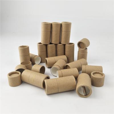 China Hot selling biodegradable deodorant paper tube lipbalm tubes with low price for sale