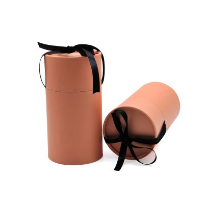 China Recycled Biodegradable Customer Specific Size Round Gift Box Gift Paper Tube For Packaging for sale