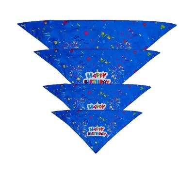 China Fashion Triangle Blank Polyester Sublimation Pet Bandana for sale